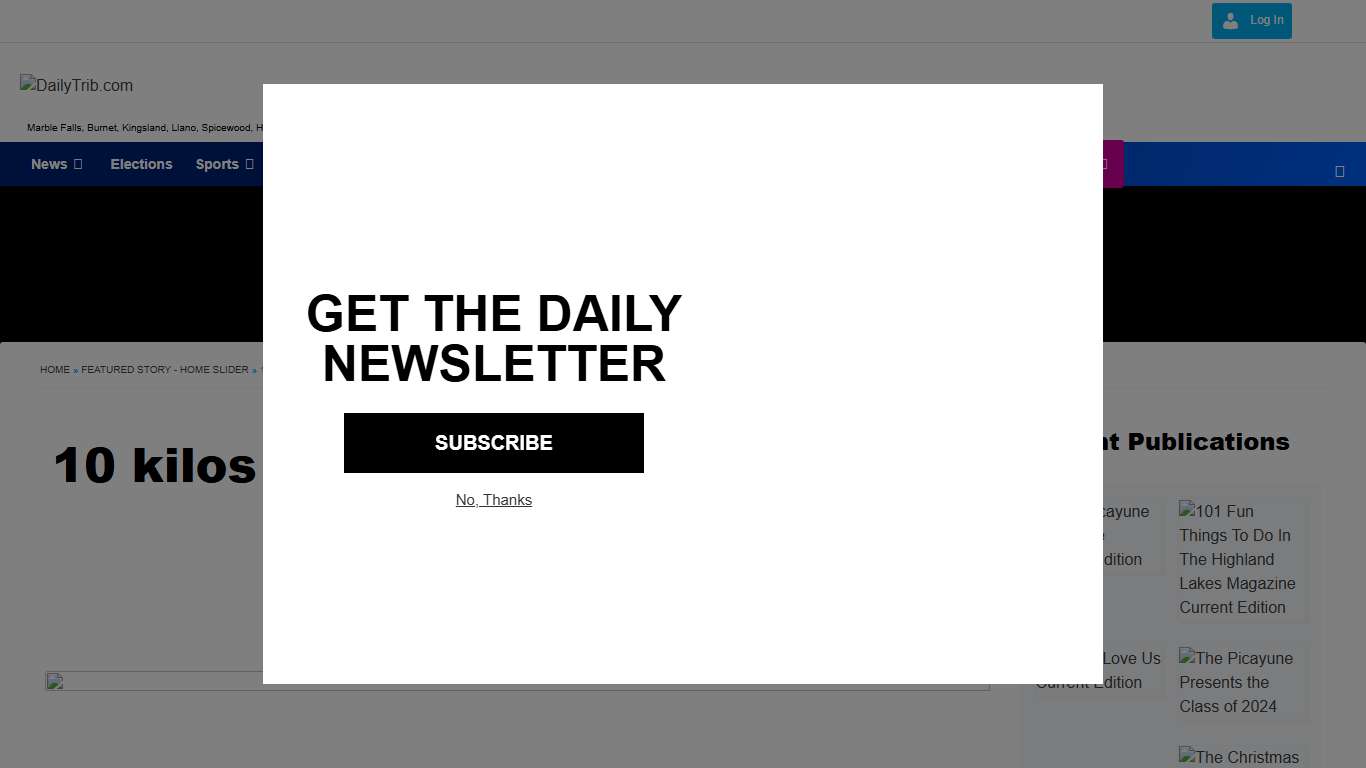 10 kilos of meth and more seized in Llano County bust - DailyTrib.com